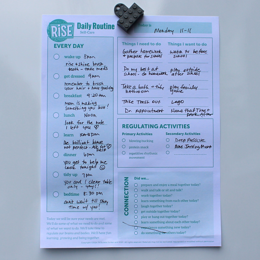 RISE Rhythm Paper Daily Structure